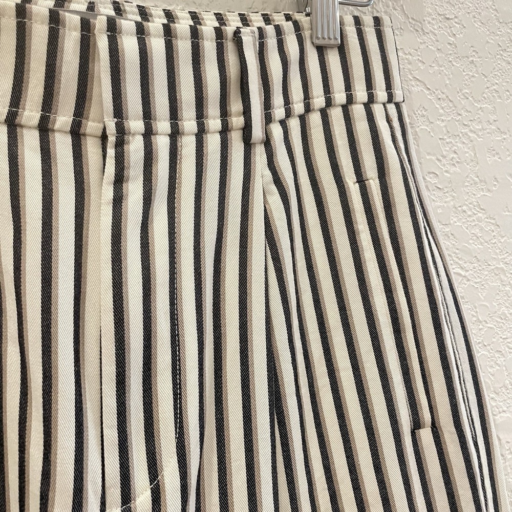 EVERLANE The Way High Drape Pant Ombré Striped Size 2 Pleated Front Career Prep - Picture 4 of 11